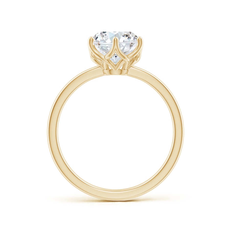 8mm GVS2 Round Diamond Solitaire Classic Engagement Ring in Yellow Gold side 199