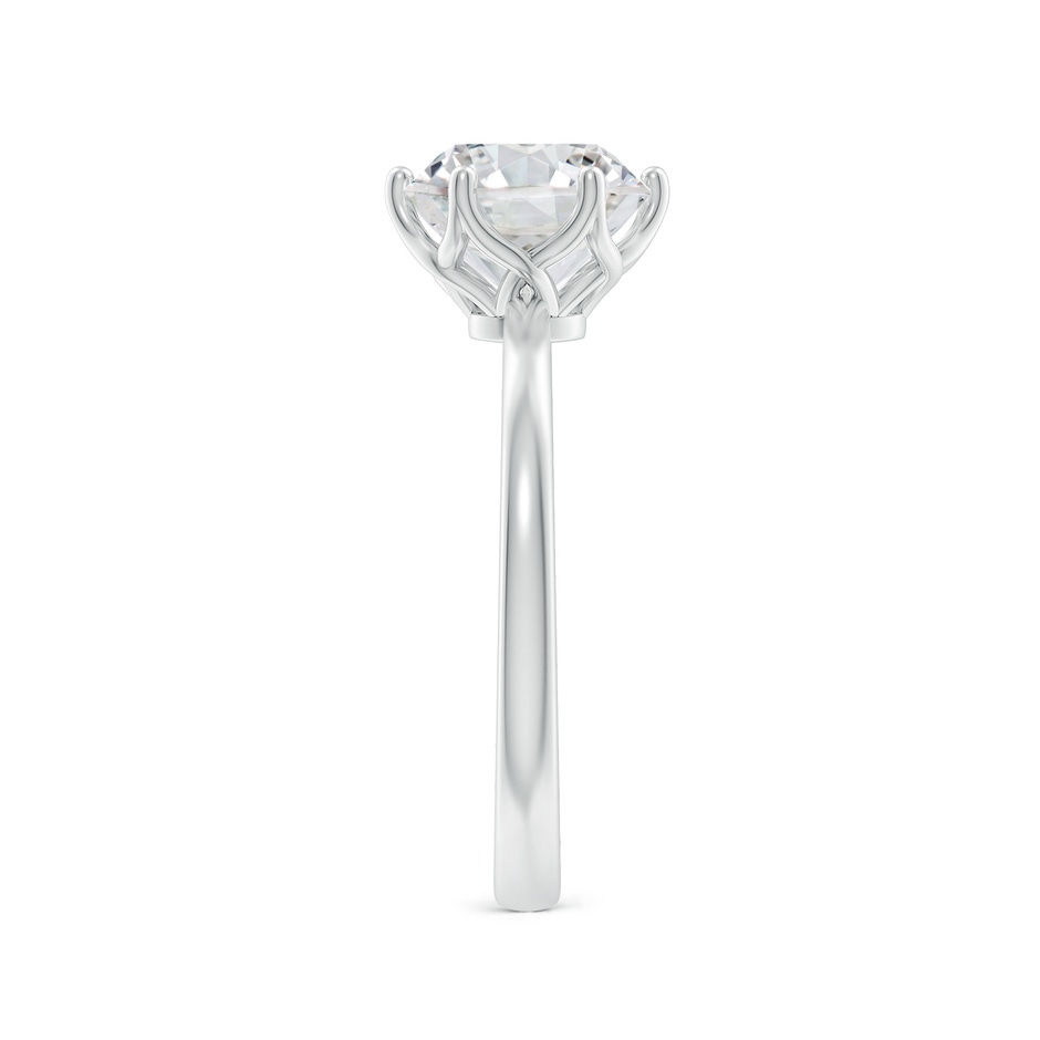 8mm HSI2 Round Diamond Solitaire Classic Engagement Ring in P950 Platinum side 299