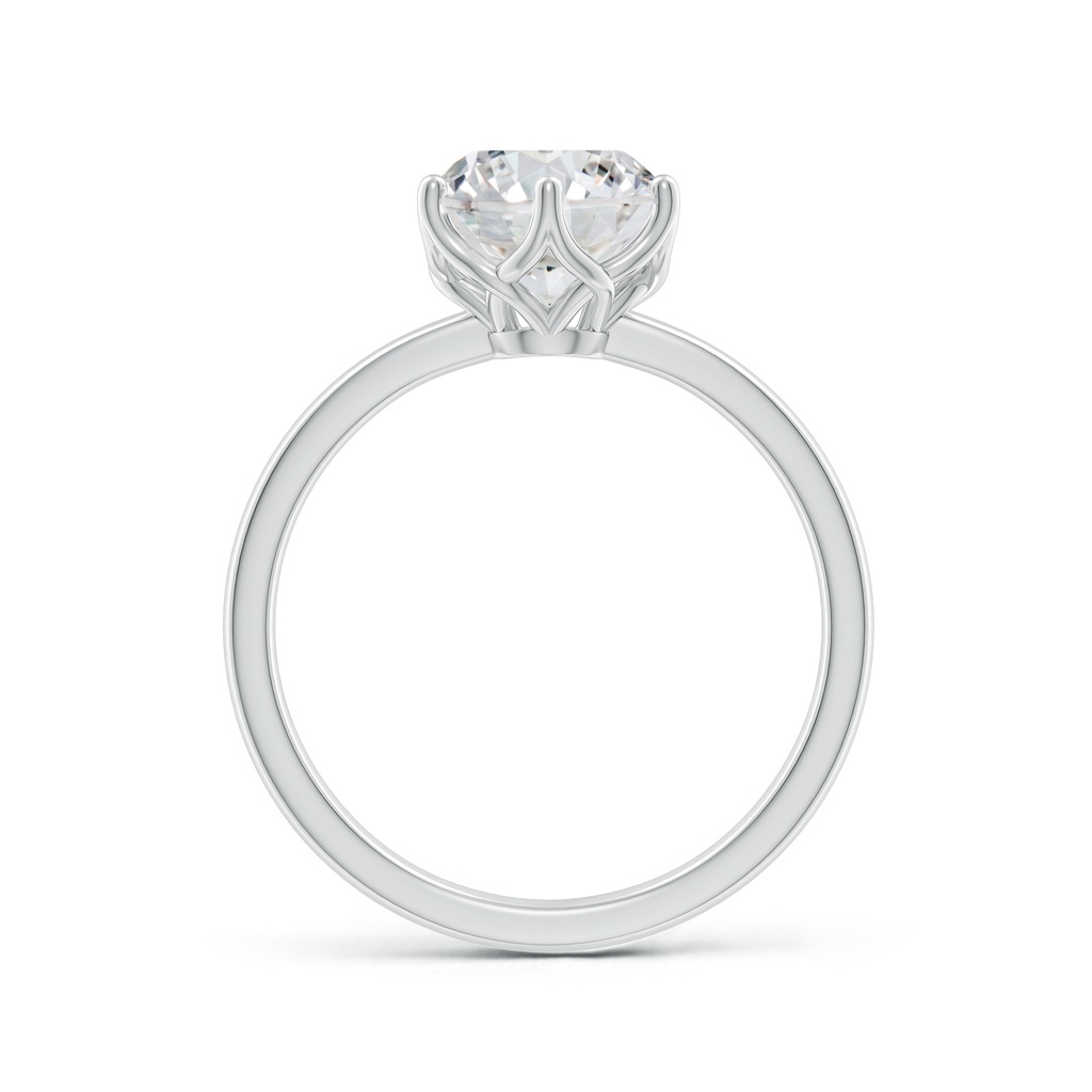 8mm HSI2 Round Diamond Solitaire Classic Engagement Ring in White Gold - side 199