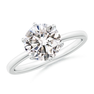 8mm IJI1I2 Round Diamond Solitaire Classic Engagement Ring in P950 Platinum