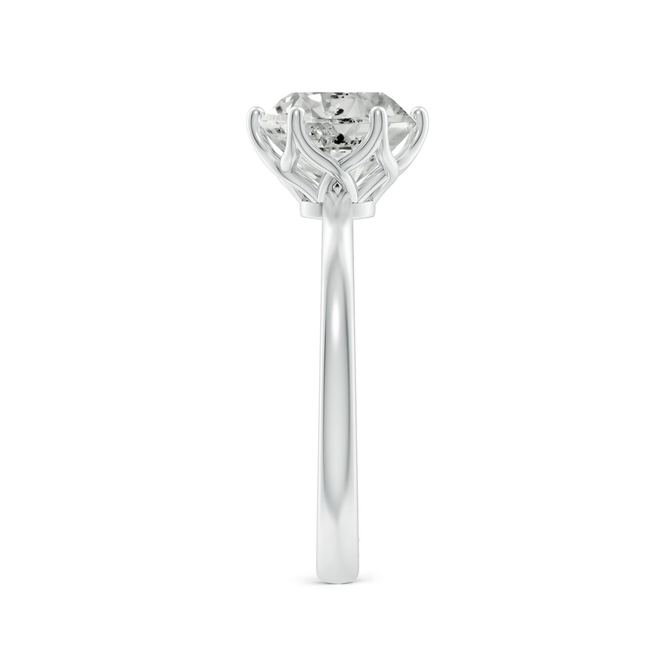 8mm KI3 Round Diamond Solitaire Classic Engagement Ring in White Gold side 299