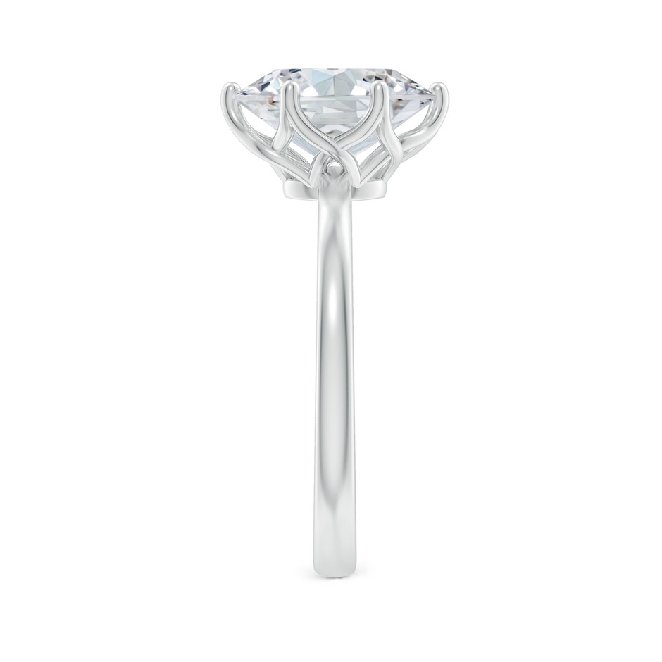 10x8mm GVS2 Oval Diamond Solitaire Classic Engagement Ring in P950 Platinum side 299