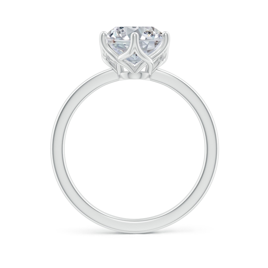 10x8mm HSI2 Oval Diamond Solitaire Classic Engagement Ring in P950 Platinum side 199
