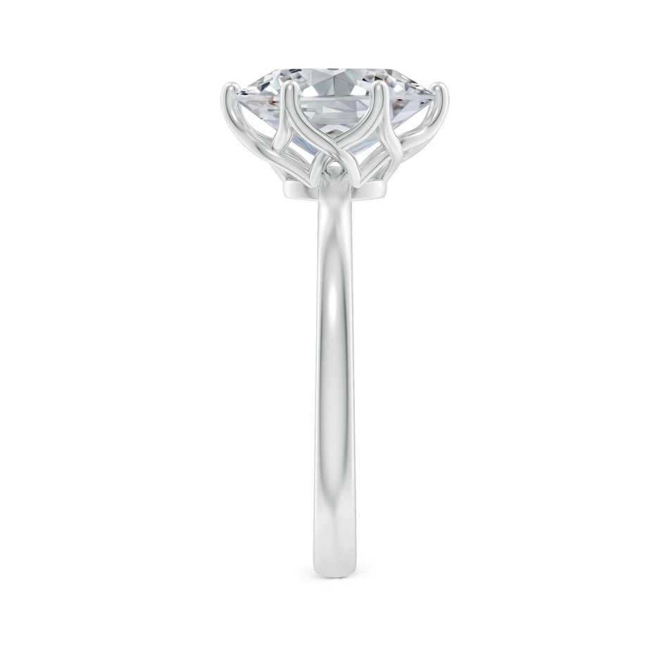 10x8mm HSI2 Oval Diamond Solitaire Classic Engagement Ring in P950 Platinum side 299