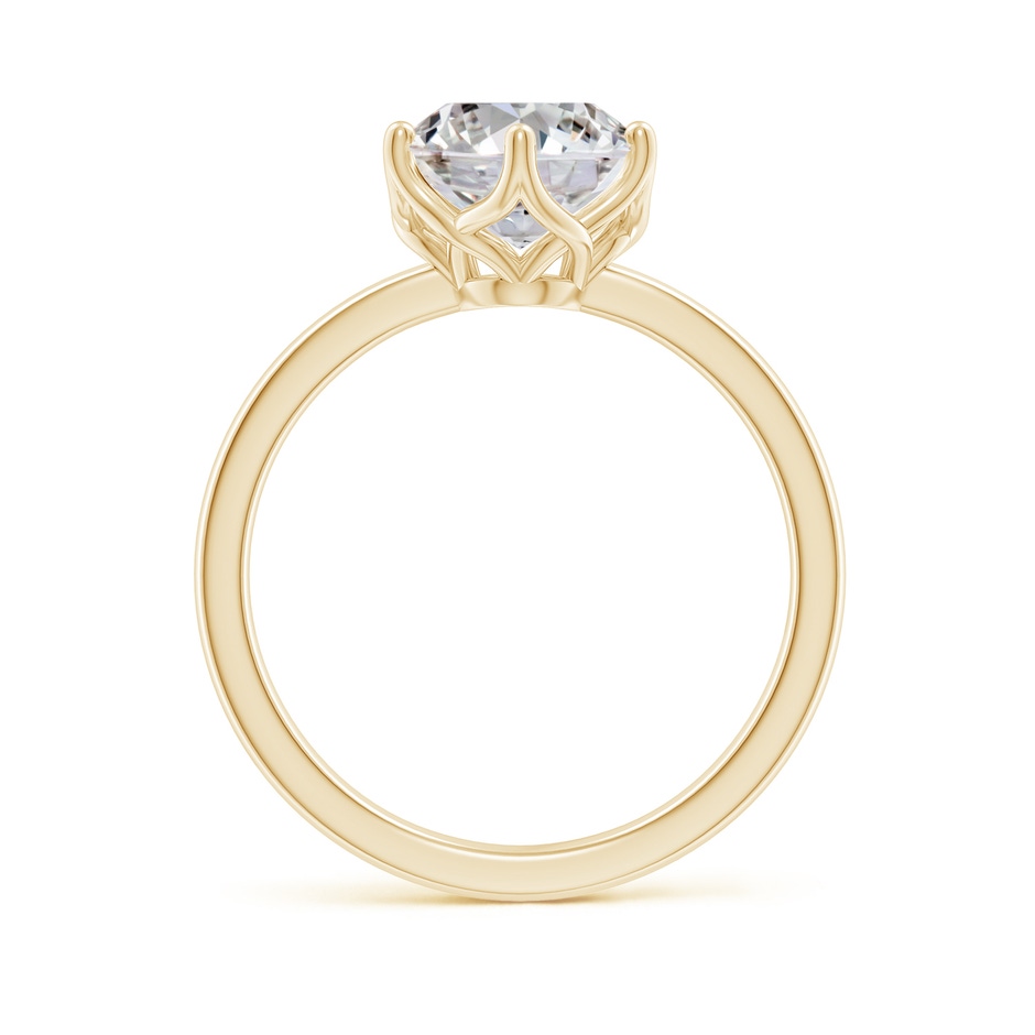 10x8mm IJI1I2 Oval Diamond Solitaire Classic Engagement Ring in Yellow Gold side 199