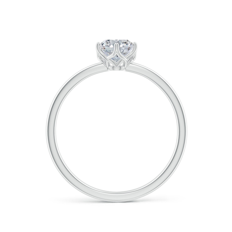 7x5mm HSI2 Oval Diamond Solitaire Classic Engagement Ring in White Gold side 199
