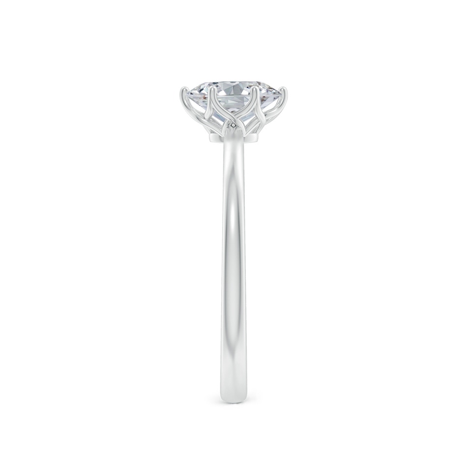 7x5mm HSI2 Oval Diamond Solitaire Classic Engagement Ring in White Gold side 299