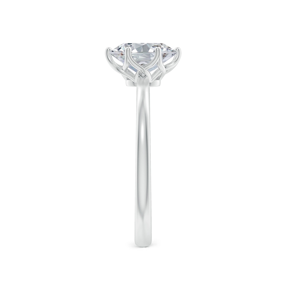 8x6mm HSI2 Oval Diamond Solitaire Classic Engagement Ring in White Gold side 299