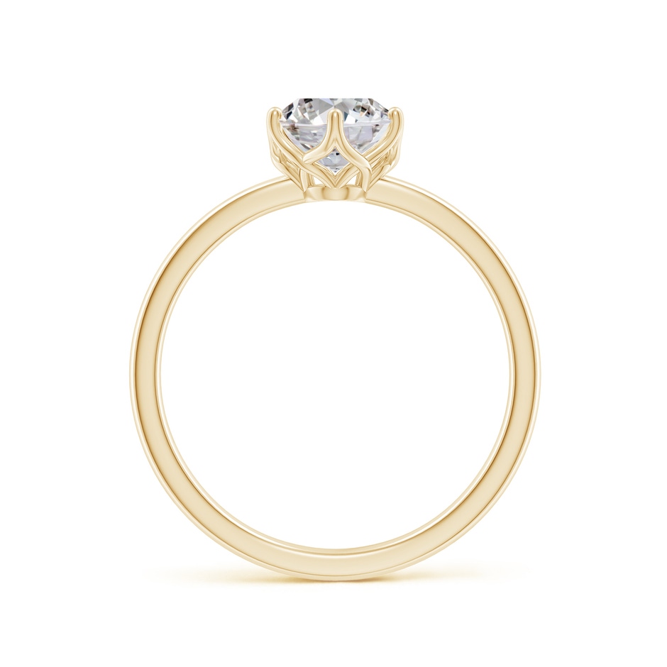 8x6mm IJI1I2 Oval Diamond Solitaire Classic Engagement Ring in Yellow Gold side 199