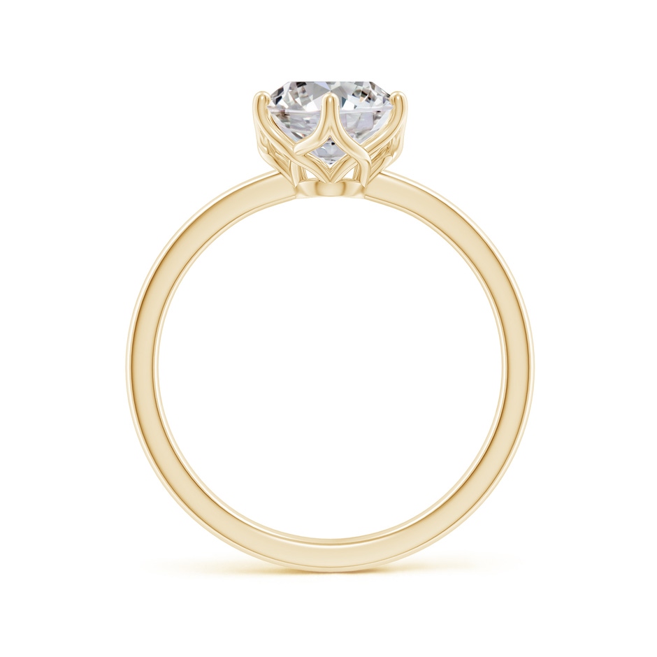 9x7mm IJI1I2 Oval Diamond Solitaire Classic Engagement Ring in Yellow Gold side 199