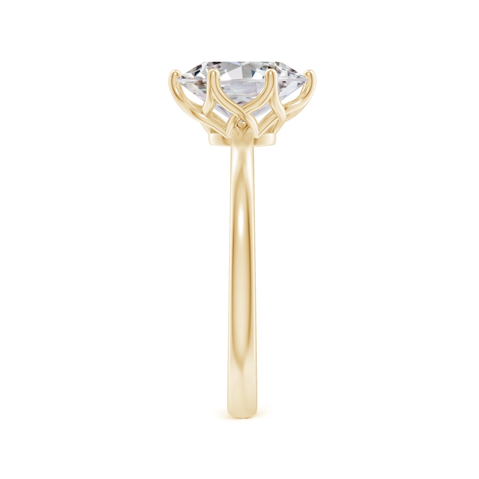 9x7mm IJI1I2 Oval Diamond Solitaire Classic Engagement Ring in Yellow Gold side 299