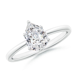 Pear Diamond Solitaire Rings