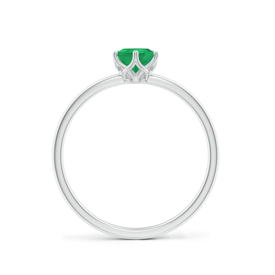 7x5mm A Pear-Shaped Emerald Solitaire Classic Engagement Ring in P950 Platinum side 199