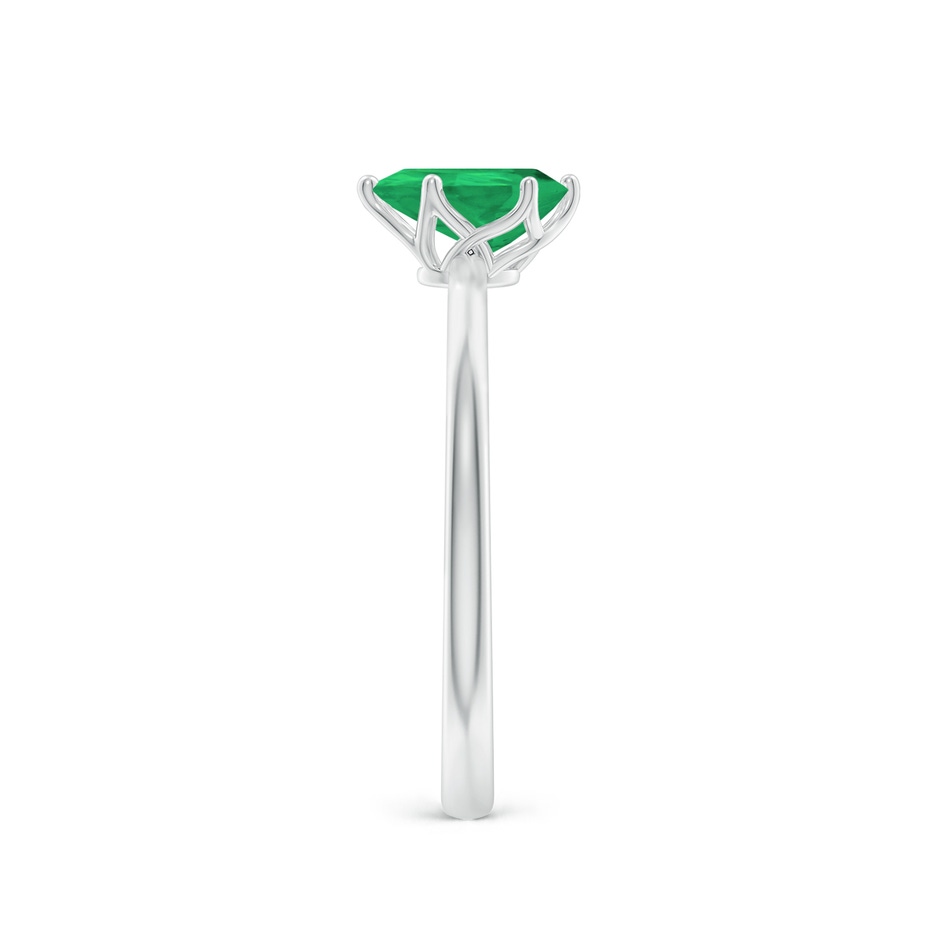 7x5mm A Pear-Shaped Emerald Solitaire Classic Engagement Ring in P950 Platinum side 299