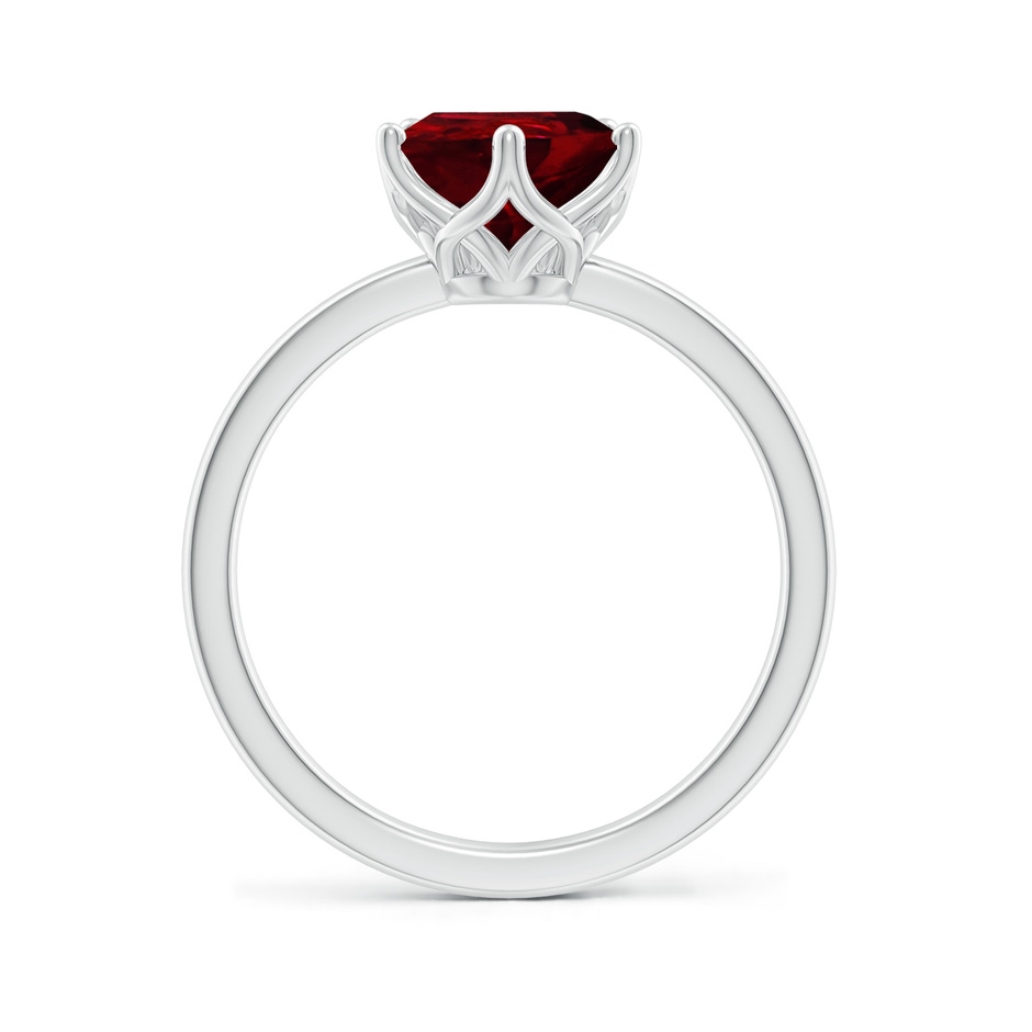 10x8mm AAAA Pear-Shaped Ruby Solitaire Classic Engagement Ring in White Gold side 199