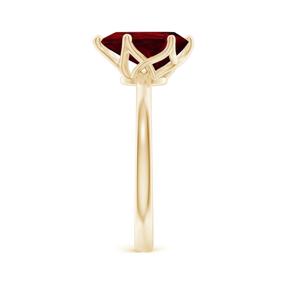 10x8mm AAAA Pear-Shaped Ruby Solitaire Classic Engagement Ring in Yellow Gold side 299