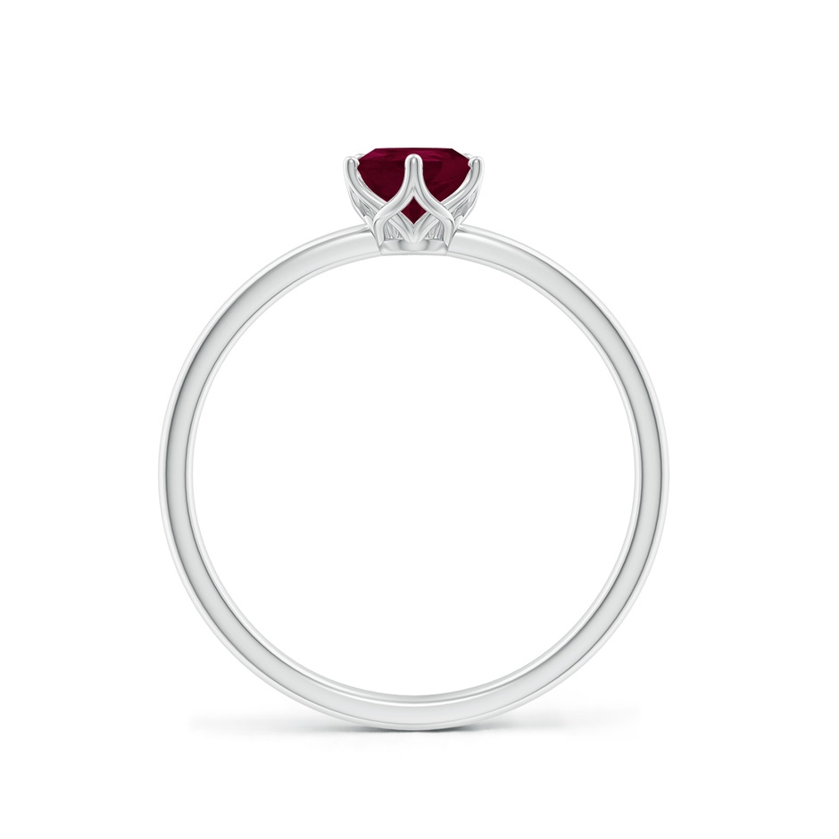 7x5mm A Pear-Shaped Ruby Solitaire Classic Engagement Ring in P950 Platinum side 199