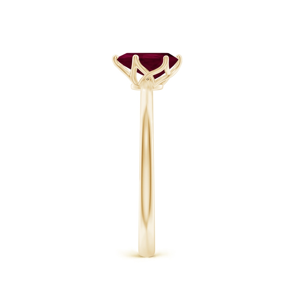 7x5mm A Pear-Shaped Ruby Solitaire Classic Engagement Ring in Yellow Gold side 299