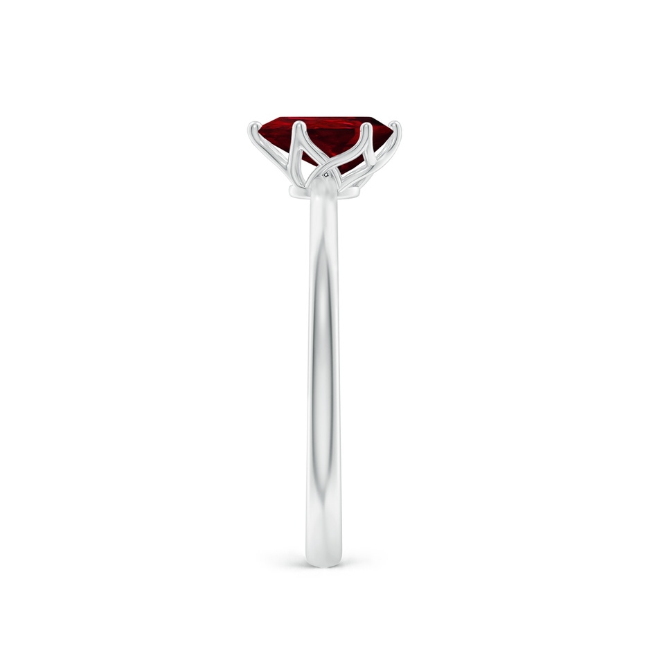 7x5mm AAAA Pear-Shaped Ruby Solitaire Classic Engagement Ring in White Gold side 299