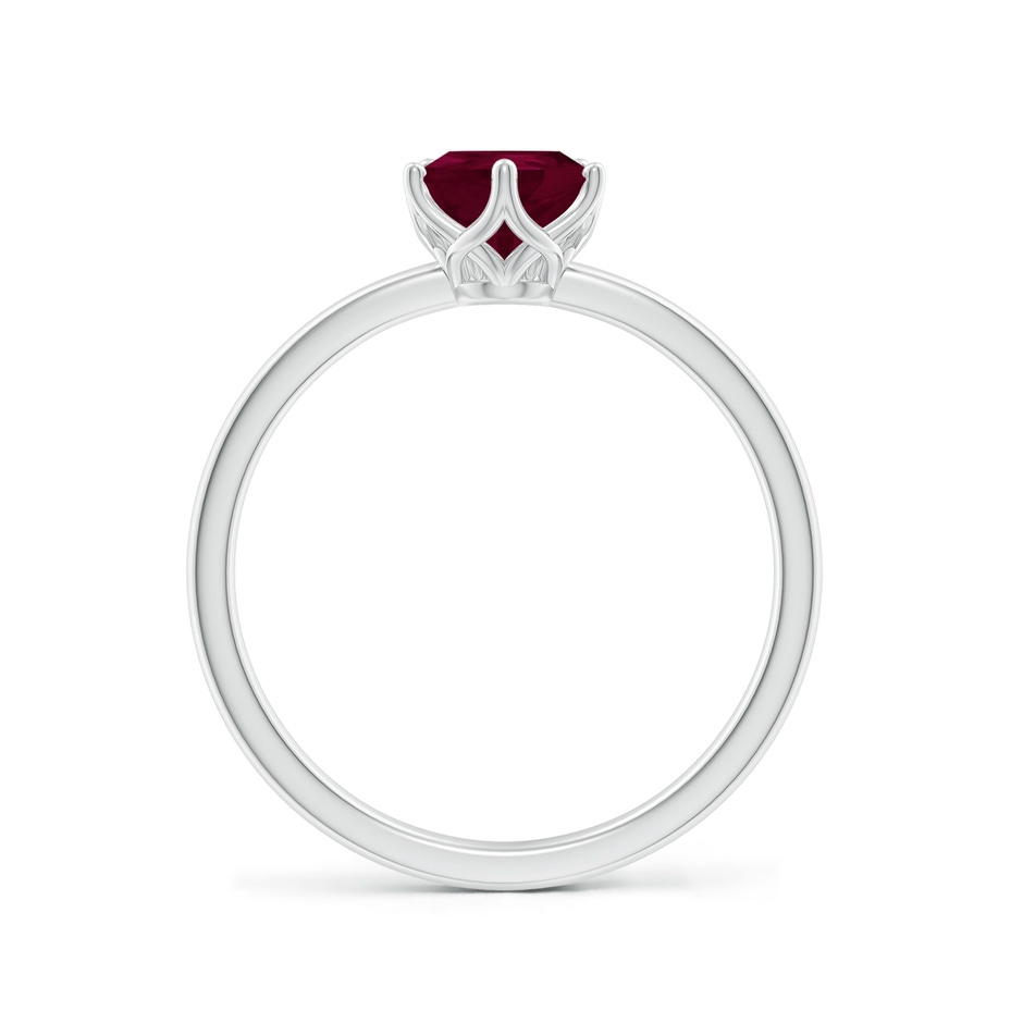 8x6mm A Pear-Shaped Ruby Solitaire Classic Engagement Ring in P950 Platinum side 199