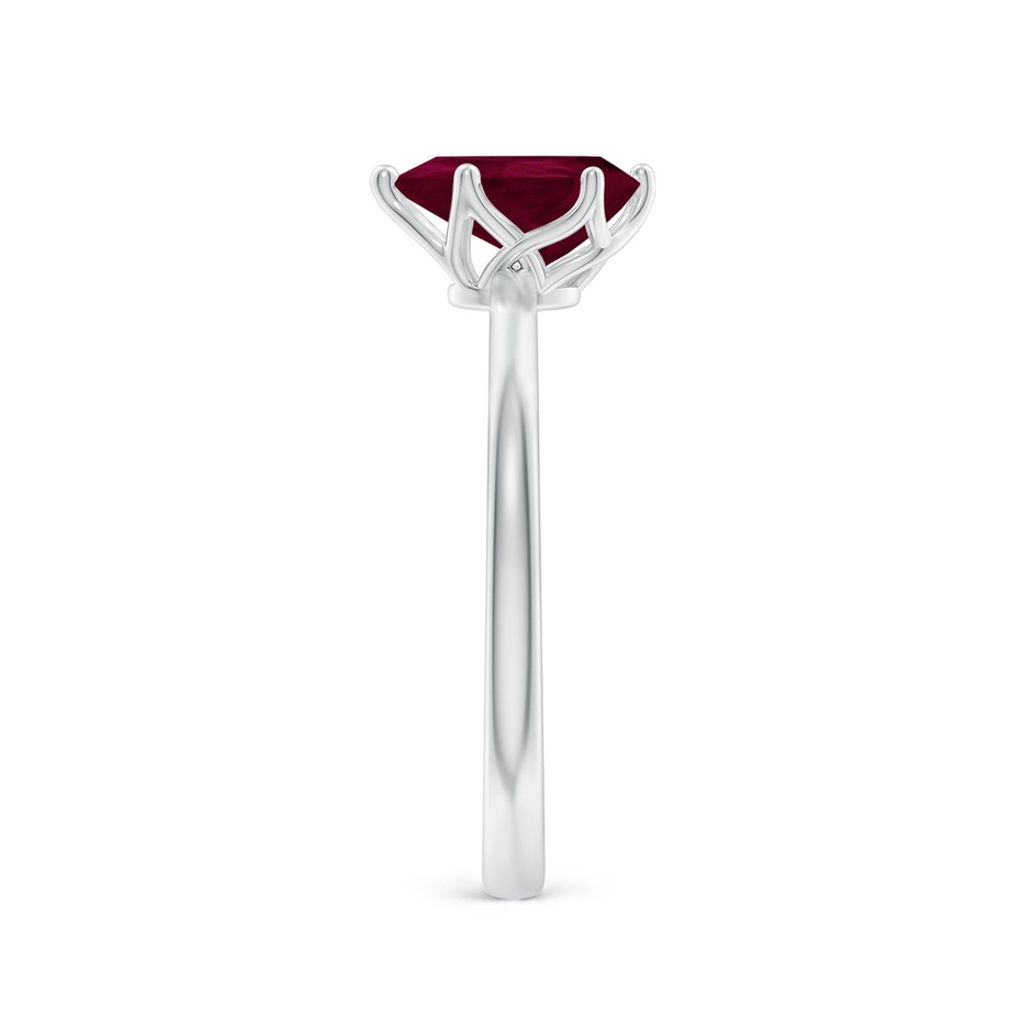 8x6mm A Pear-Shaped Ruby Solitaire Classic Engagement Ring in P950 Platinum side 299