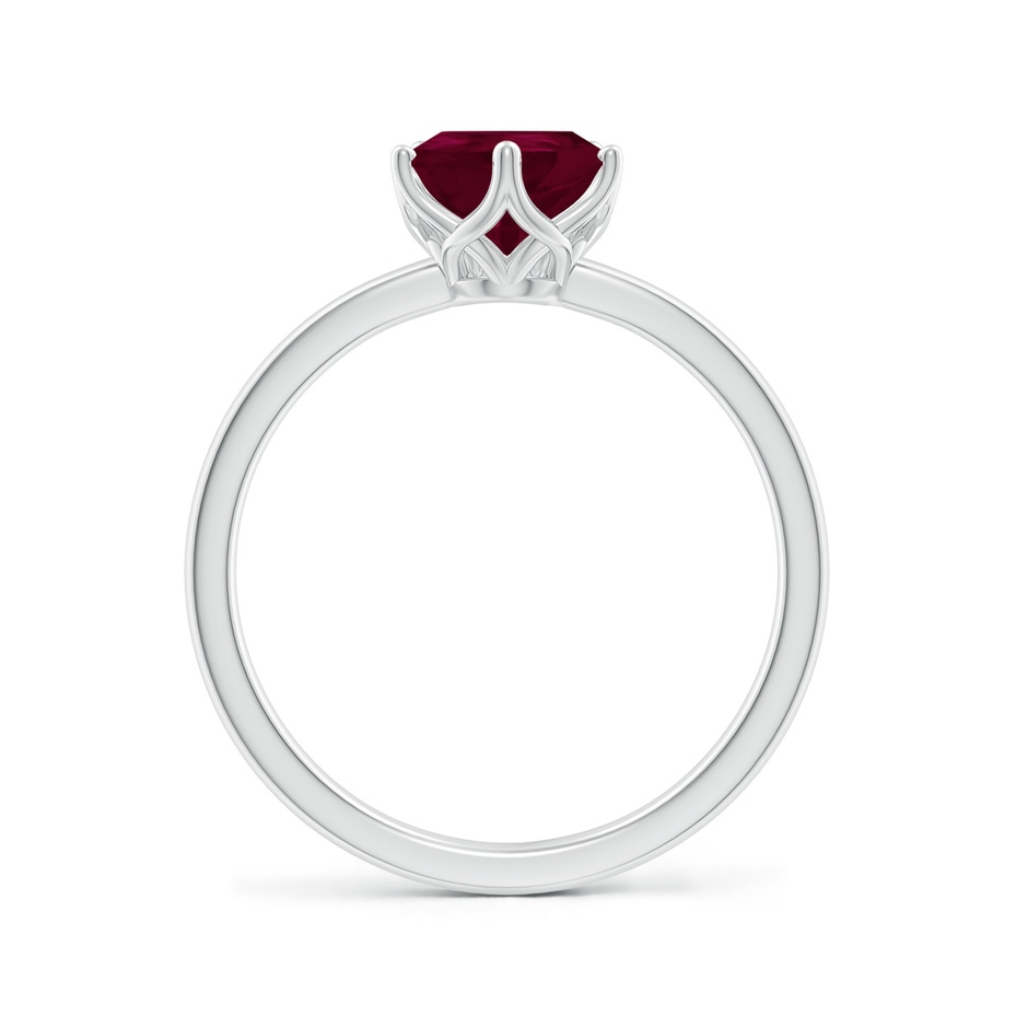 9x7mm A Pear-Shaped Ruby Solitaire Classic Engagement Ring in P950 Platinum side 199