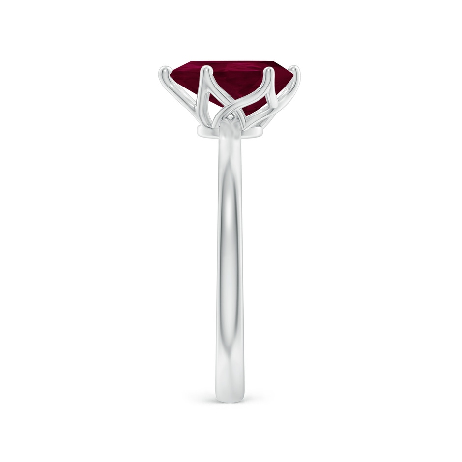 9x7mm A Pear-Shaped Ruby Solitaire Classic Engagement Ring in P950 Platinum side 299