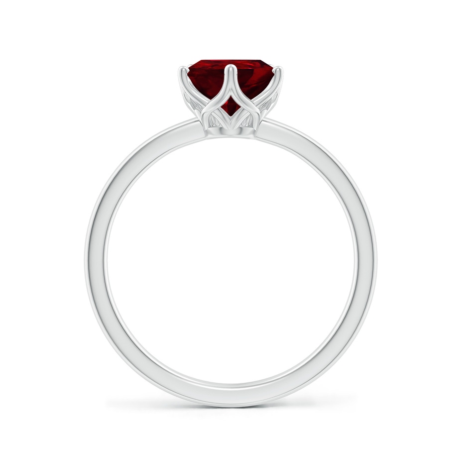 9x7mm AAAA Pear-Shaped Ruby Solitaire Classic Engagement Ring in P950 Platinum side 199
