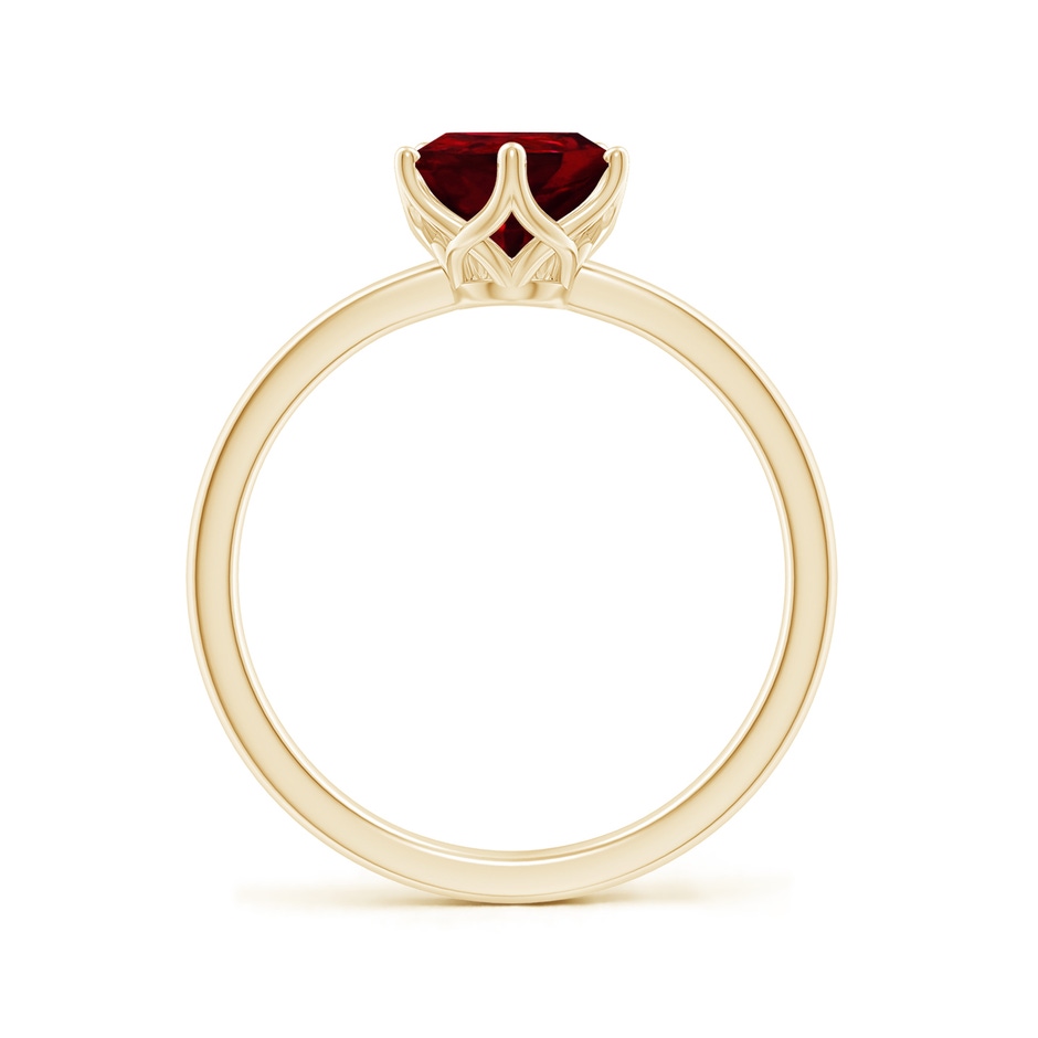 9x7mm AAAA Pear-Shaped Ruby Solitaire Classic Engagement Ring in Yellow Gold side 199