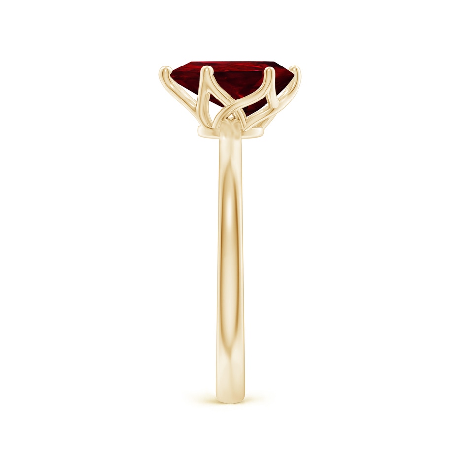 9x7mm AAAA Pear-Shaped Ruby Solitaire Classic Engagement Ring in Yellow Gold side 299