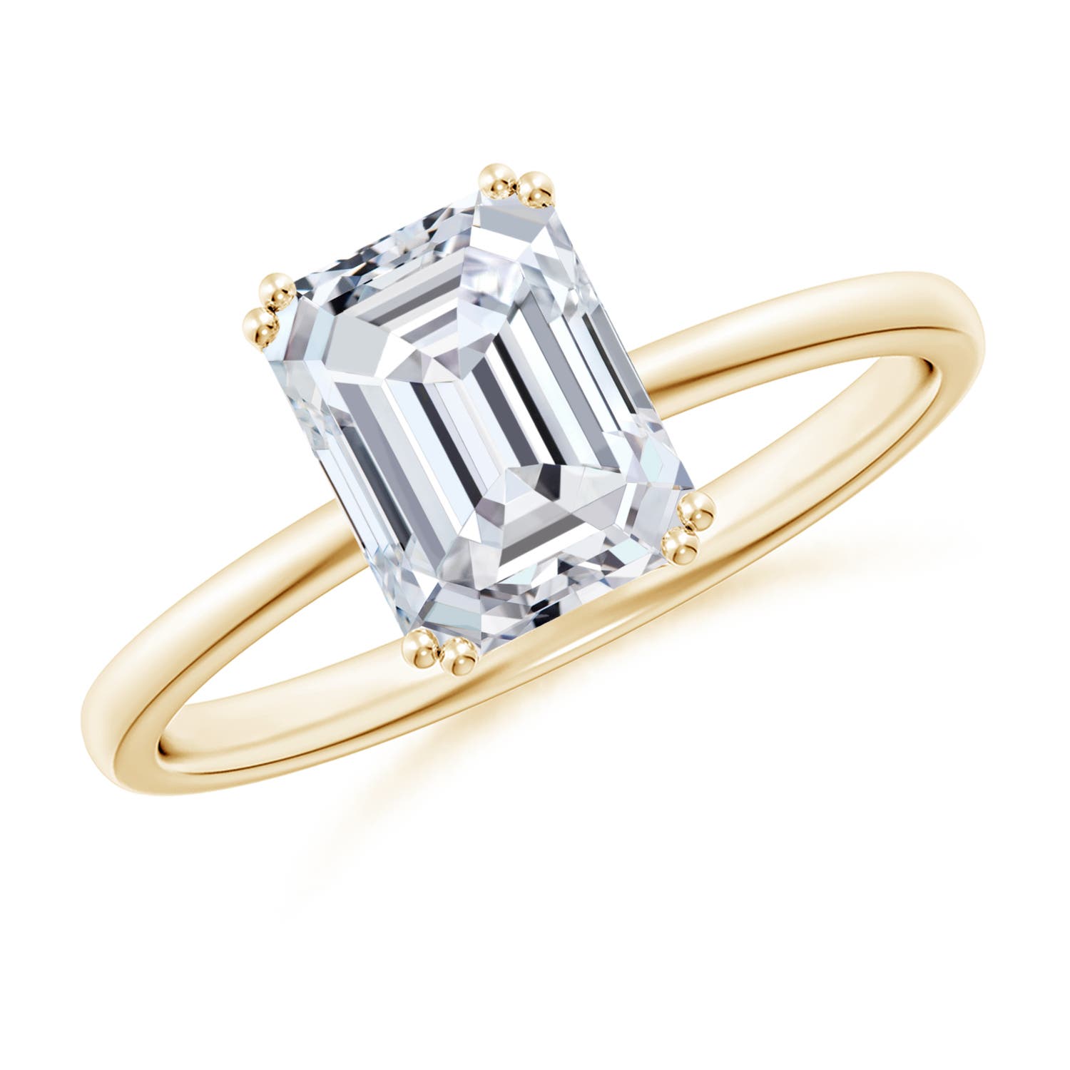 8x6mm HSI2 SR4531D-YG-HSI2-8x6 in Yellow Gold