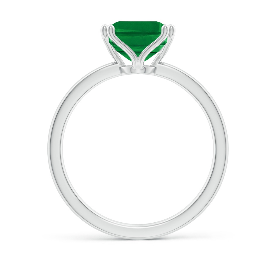 10x8mm AAA Emerald-Cut Emerald Solitaire Classic Engagement Ring in P950 Platinum side 199