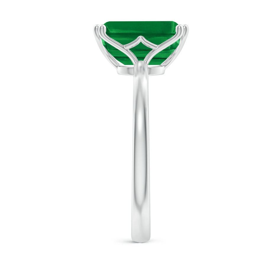10x8mm AAA Emerald-Cut Emerald Solitaire Classic Engagement Ring in P950 Platinum side 299