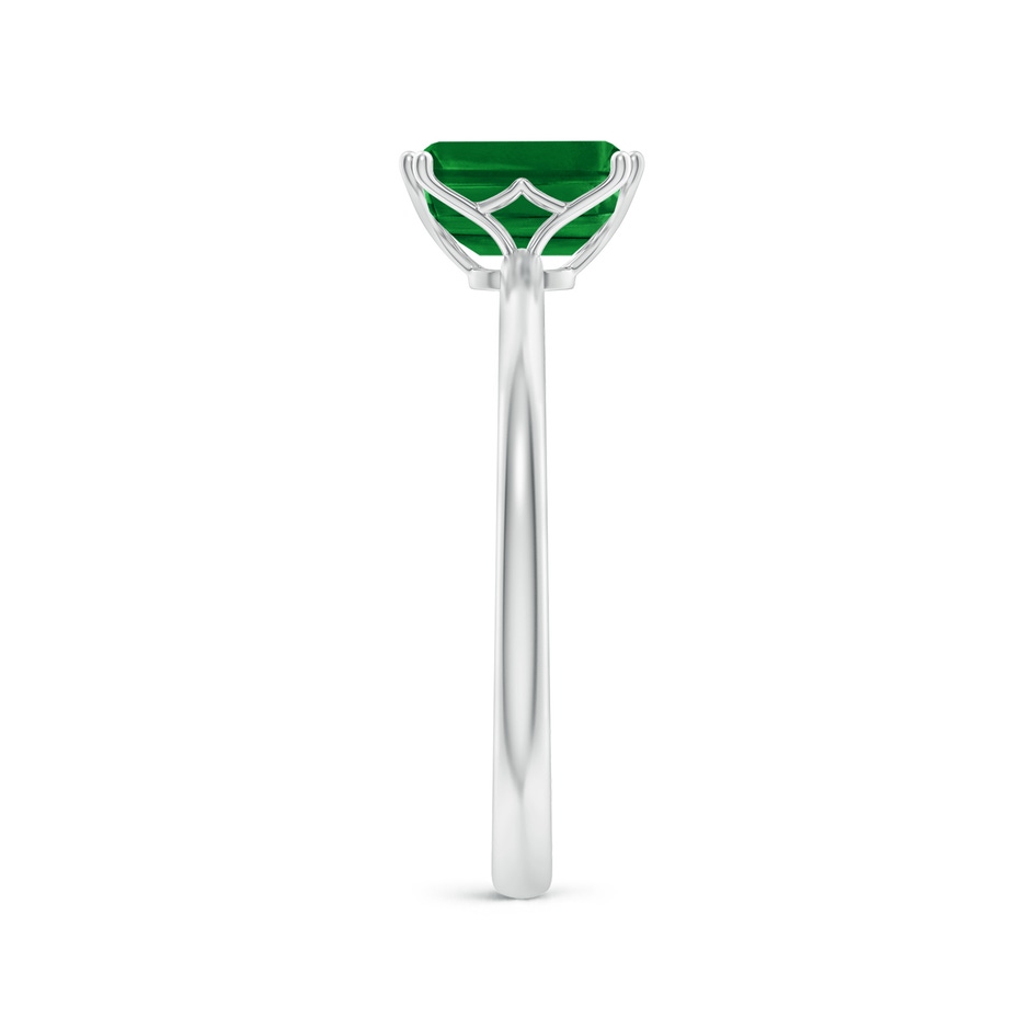 7x5mm AAAA Emerald-Cut Emerald Solitaire Classic Engagement Ring in P950 Platinum side 299