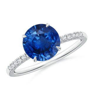 Round AAA Blue Sapphire