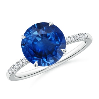 Round AAA Blue Sapphire