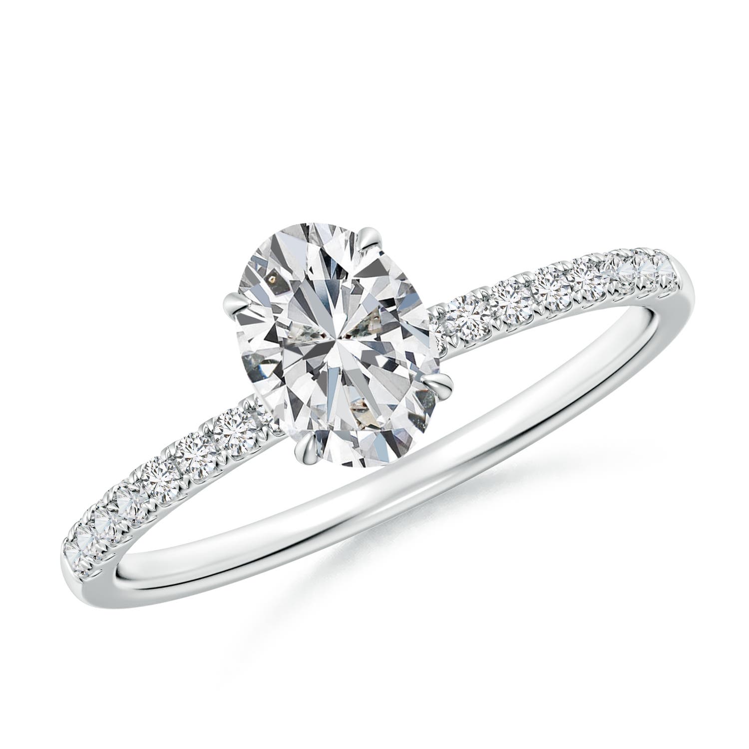 7x5mm HSI2 SR4533D-WGE-HSI2-7x5 in 18K White Gold