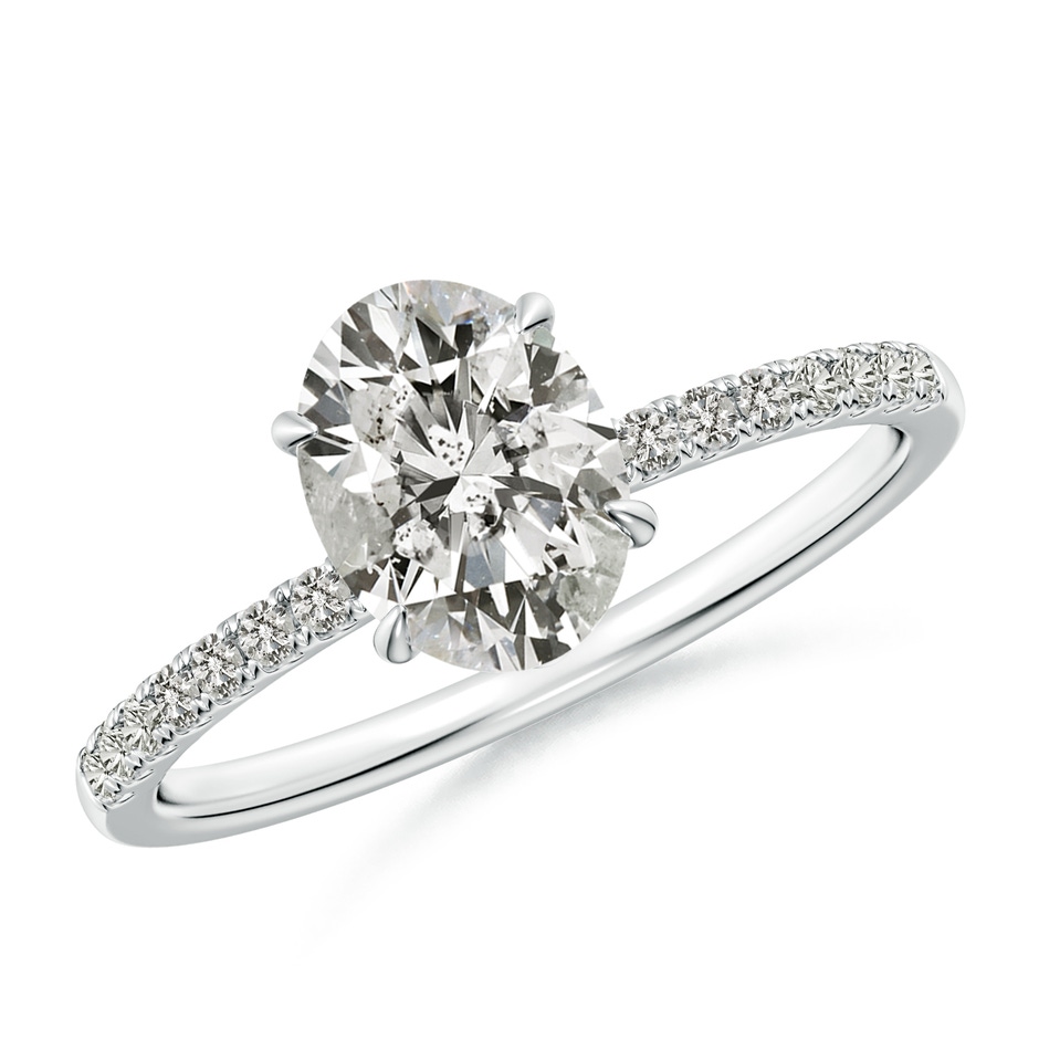 8x6mm KI3 SR4533D-WG-KI3-8x6 in White Gold 