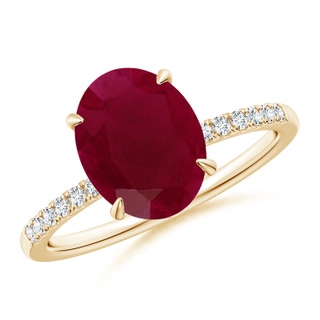 Oval A Ruby