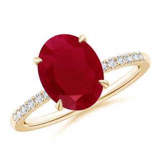 Oval AA Ruby