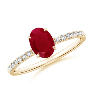 Oval AA Ruby