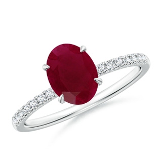 Oval A Ruby