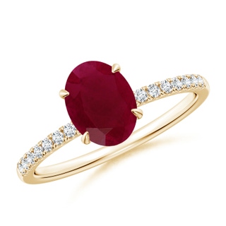 Oval A Ruby