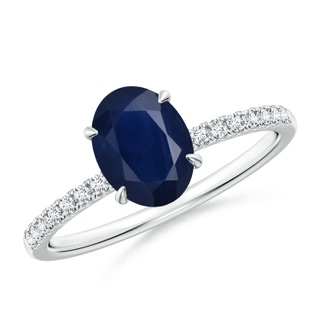 Oval A Blue Sapphire