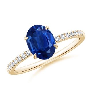 Oval AAA Blue Sapphire