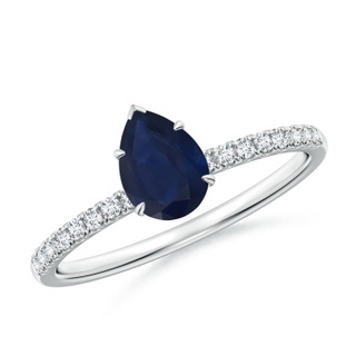 Pear A Blue Sapphire