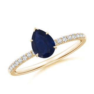Pear A Blue Sapphire