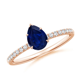 Pear AA Blue Sapphire
