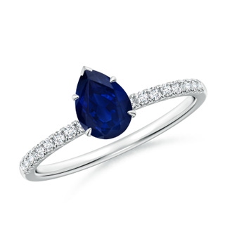 Pear AA Blue Sapphire