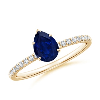 Pear AA Blue Sapphire